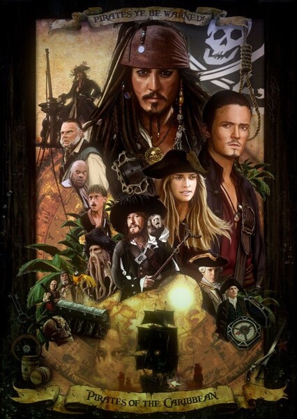 The Pirates of the Caribbean Trilogy (1993-1997) Fan Casting Poster