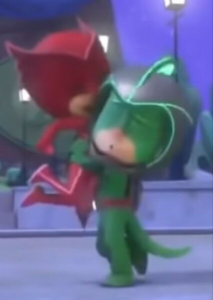 Amaya(owlette)and Greg(Gecko) photo