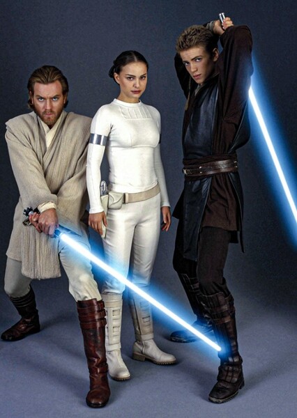 Anakin, Obi-Wan, and Padmé