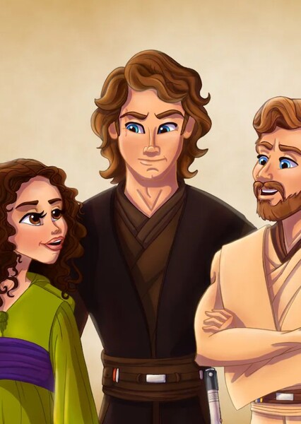 Anakin, Obi-Wan, and Padmé photo