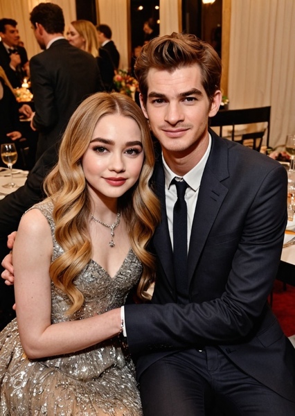 Andrew Garfield & Sabrina Carpenter photo