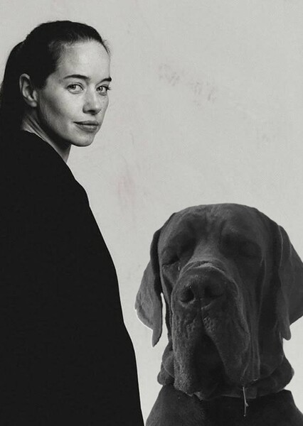 Anna Popplewell and her Great Dane