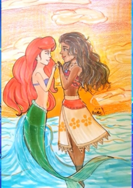 Ariel and Moana photo