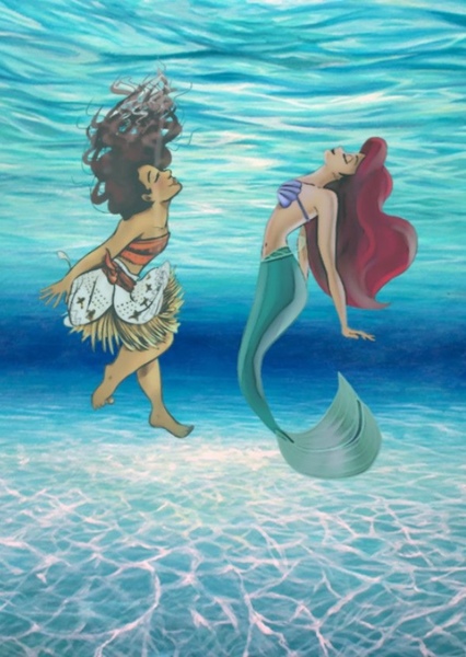 Ariel and Moana photo