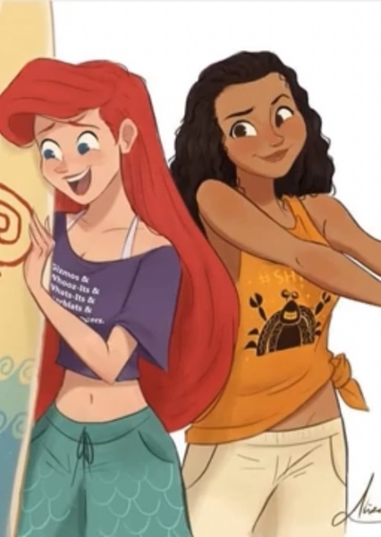 Ariel and Moana photo