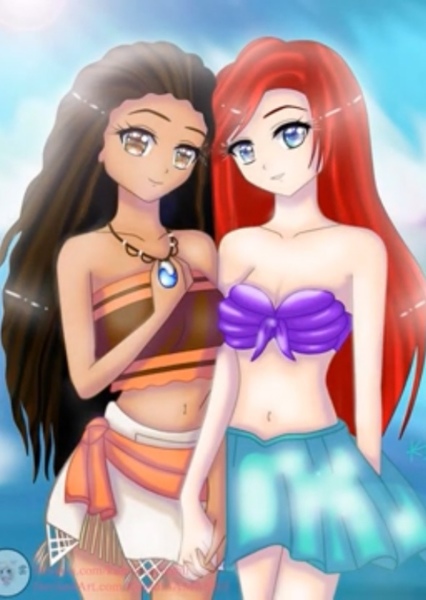 Ariel and Moana photo