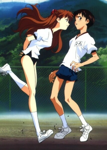 Asuka and Shinji photo