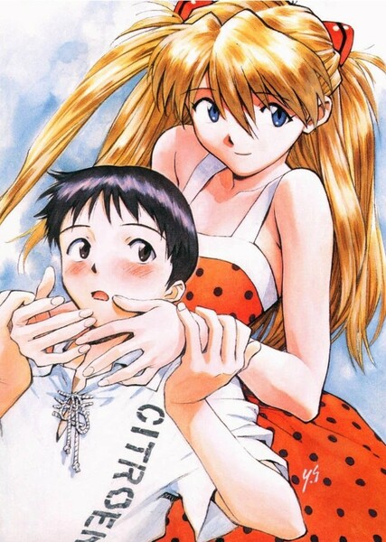 Asuka and Shinji photo