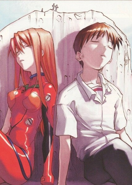 Asuka and Shinji photo