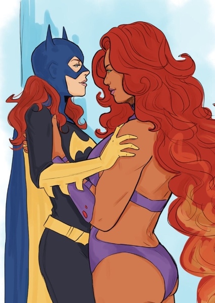 Batgirl and Starfire