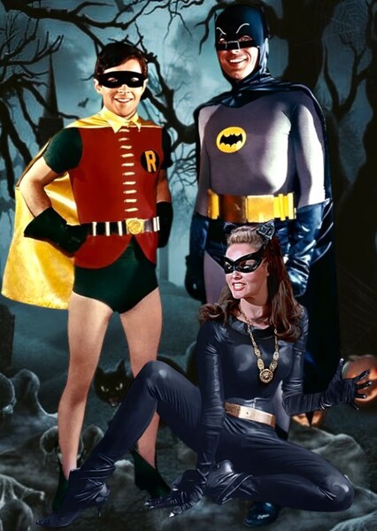 Batman, Robin, and Catwoman photo