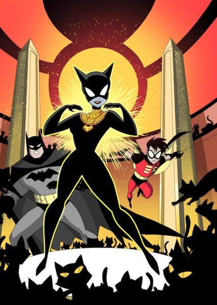 Batman, Robin, and Catwoman photo