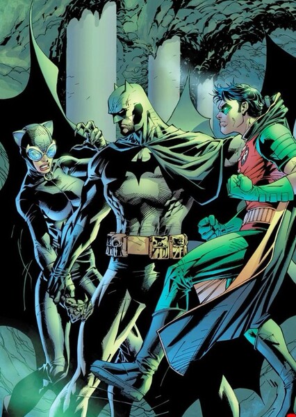 Batman, Robin, and Catwoman photo