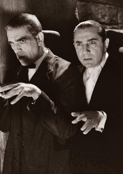 Bela Lugosi and Boris Karloff