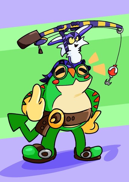 Big The Cat and Froggy photo