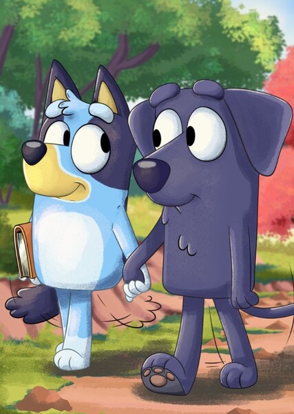 Bluey and Jean-Luc