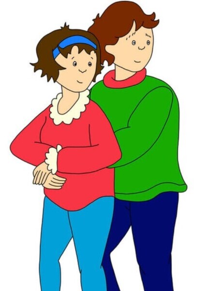 Mommy and Daddy (Caillou) photo