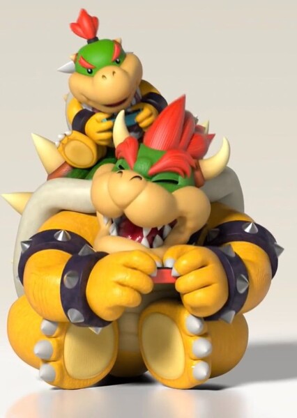 Bowser and Bowser, Jr. photo