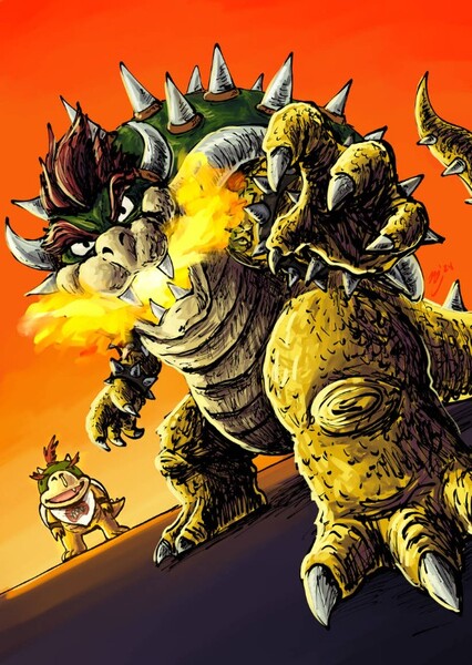 Bowser and Bowser, Jr. photo