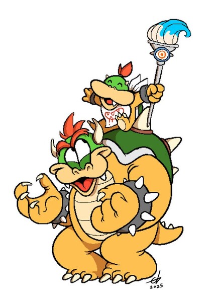Bowser and Bowser, Jr.