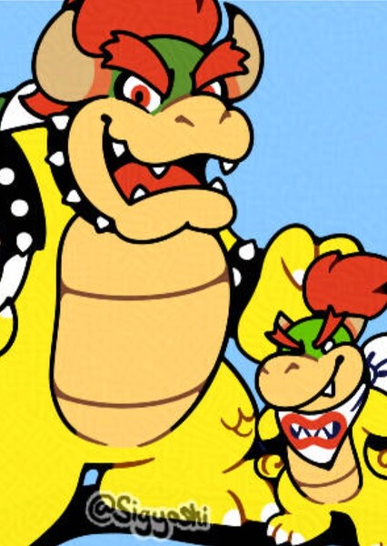 Bowser and Bowser, Jr. photo