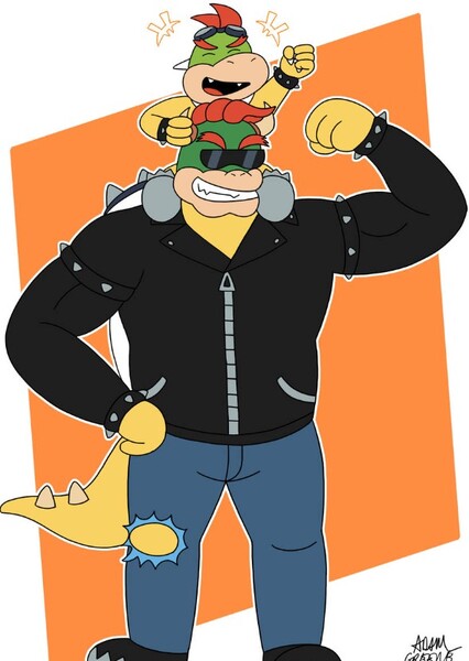Bowser and Bowser, Jr. photo