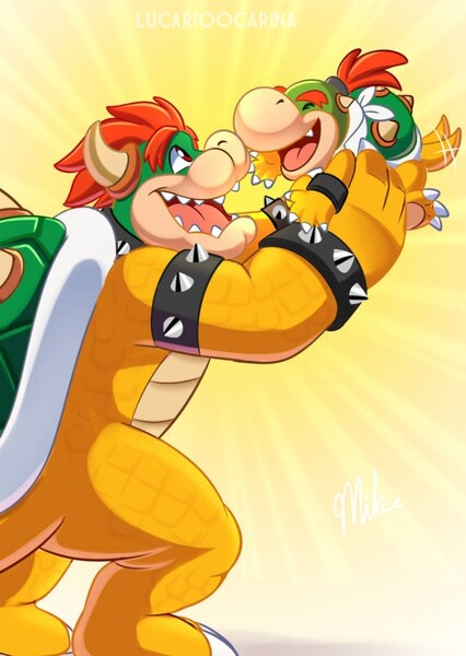 Bowser and Bowser, Jr. photo