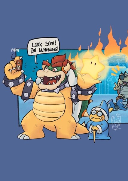 Bowser and Kamek photo