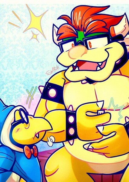 Bowser and Kamek photo