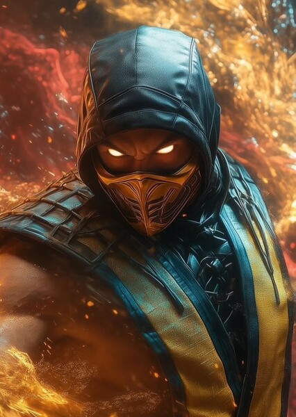Brian Tee as Scorpian (Hanzo Hasashi) in Mortal Kombat (2021)