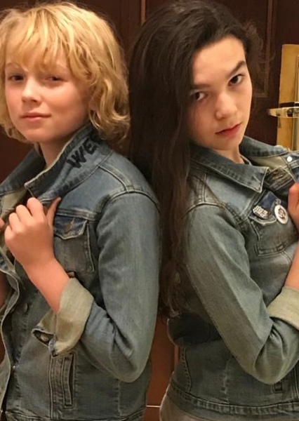 Brooklyn Prince and Christian Convery photo