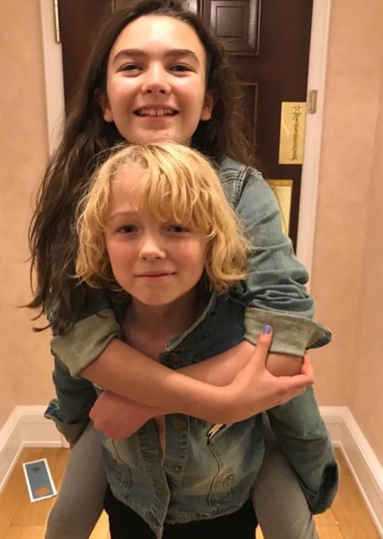 Brooklyn Prince and Christian Convery photo