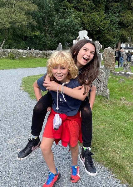 Brooklyn Prince and Christian Convery photo