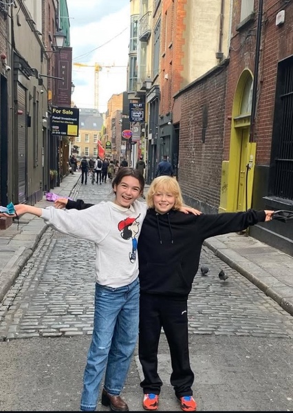 Brooklyn Prince and Christian Convery photo