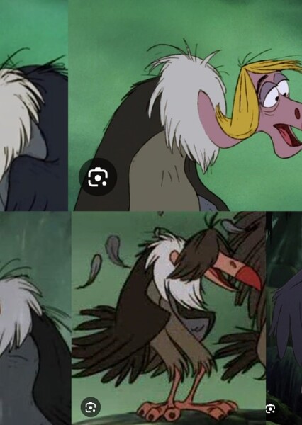 Buzzie, Flaps, Ziggy, Dizzy and Lucky The Vultures