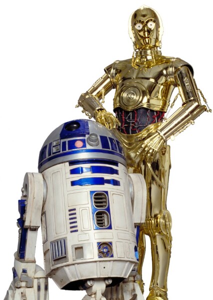 C-3PO and R2-D2 photo