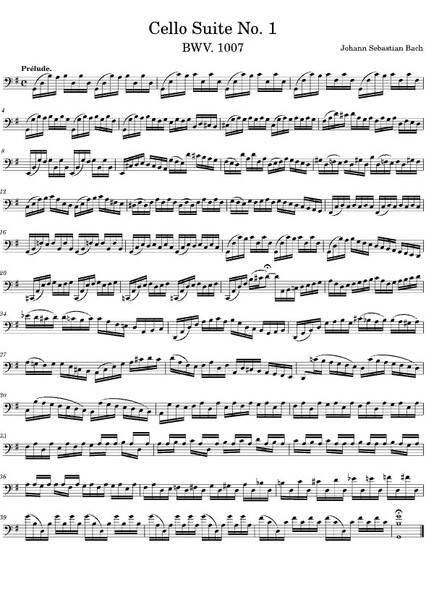 Cello Suite No. 1