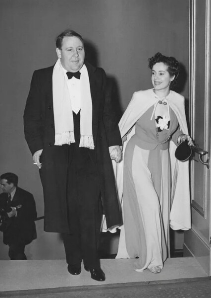 Charles Laughton and Elsa Lanchester photo