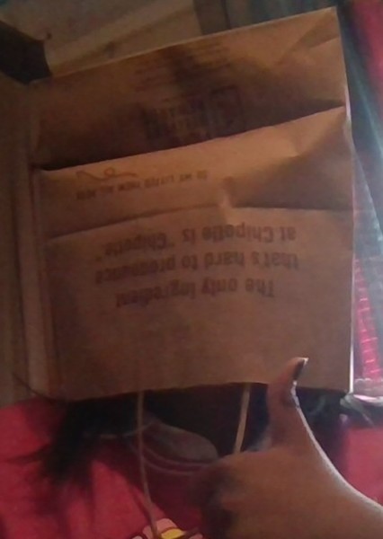 chipotle bag person (doekii) photo