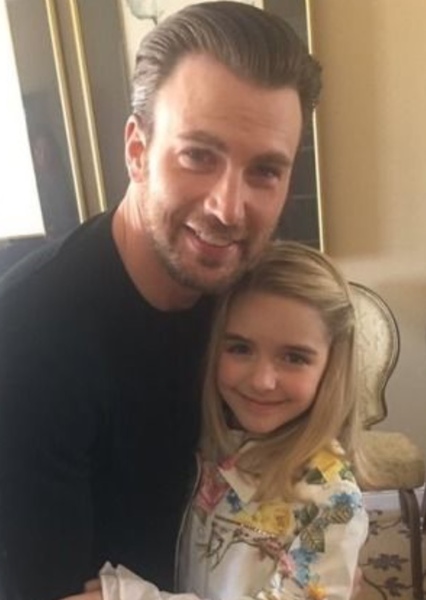 Chris Evans and Mckenna Grace photo