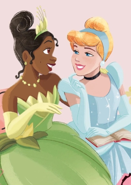 Cinderella and Tiana