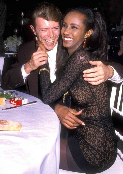 David Bowie and Iman photo