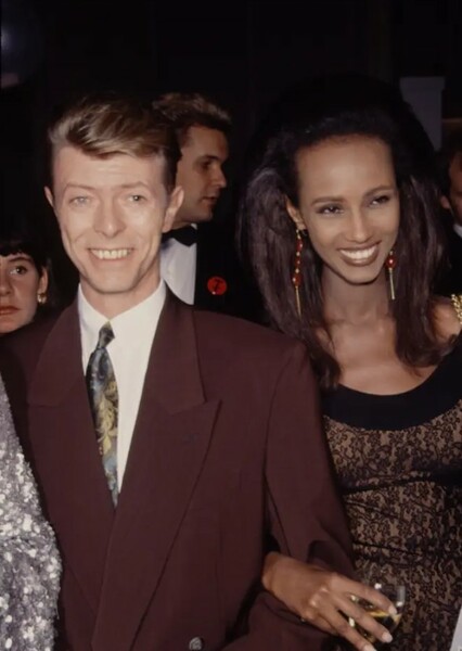 David Bowie and Iman photo