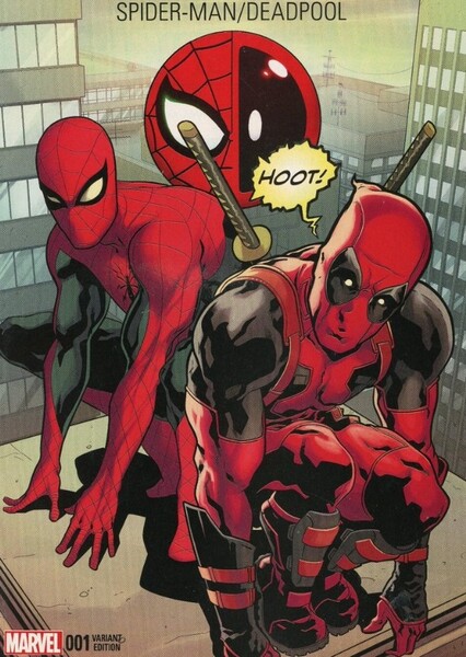 Deadpool and Spider-Man photo