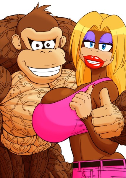 Donkey and Candy Kong photo