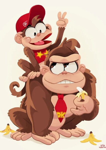 Donkey and Diddy Kong photo