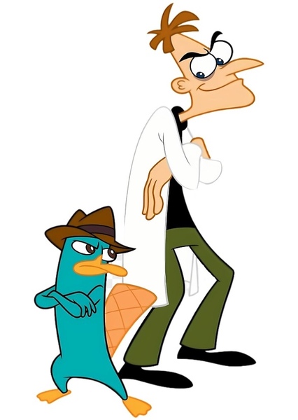 Dr. Doofenshmirtz and Perry the Platypus