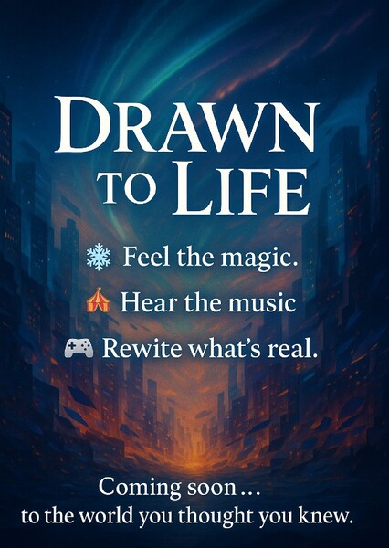 Drawn to life logo background photo