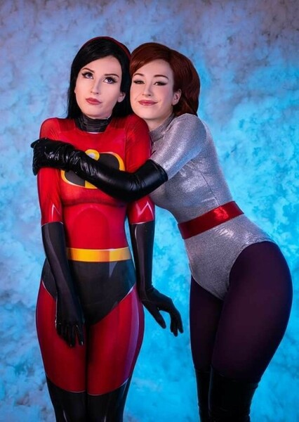Elastigirl and Violet Parr
