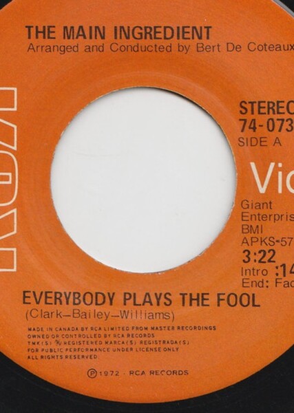 Everybody plays the fool